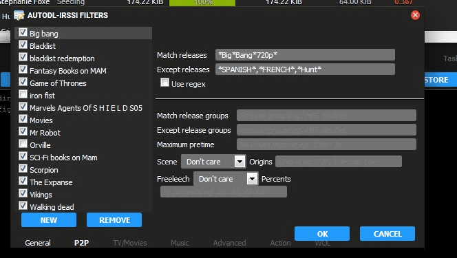 Setting Up Irssi with ruTorrent 5 Selecting TorrentLeech tracker in autodl-irssi