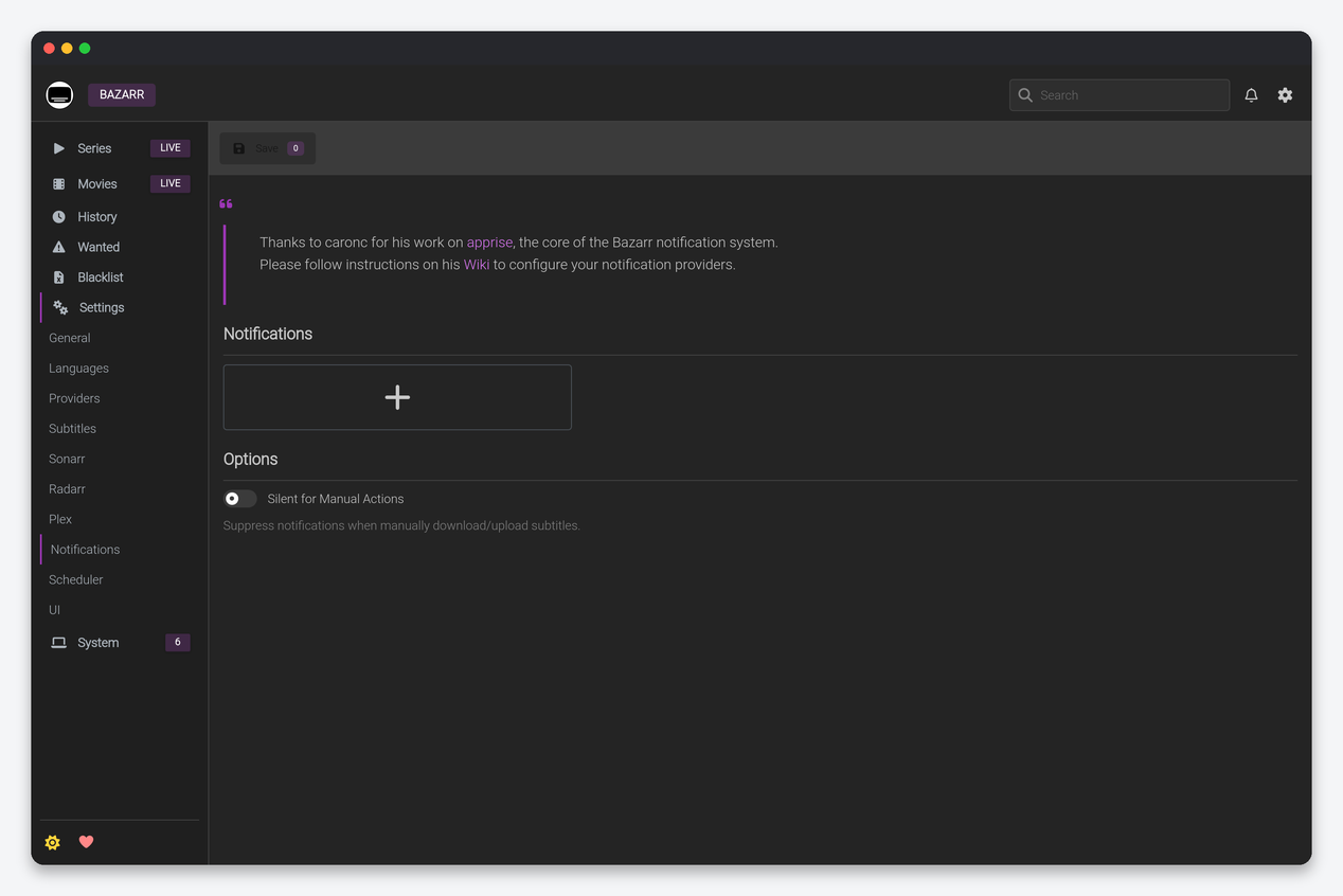 Bazarr Settings Explained: Scoring, Languages, Providers and Sync 7 Bazarr Notifications settings powered by Apprise