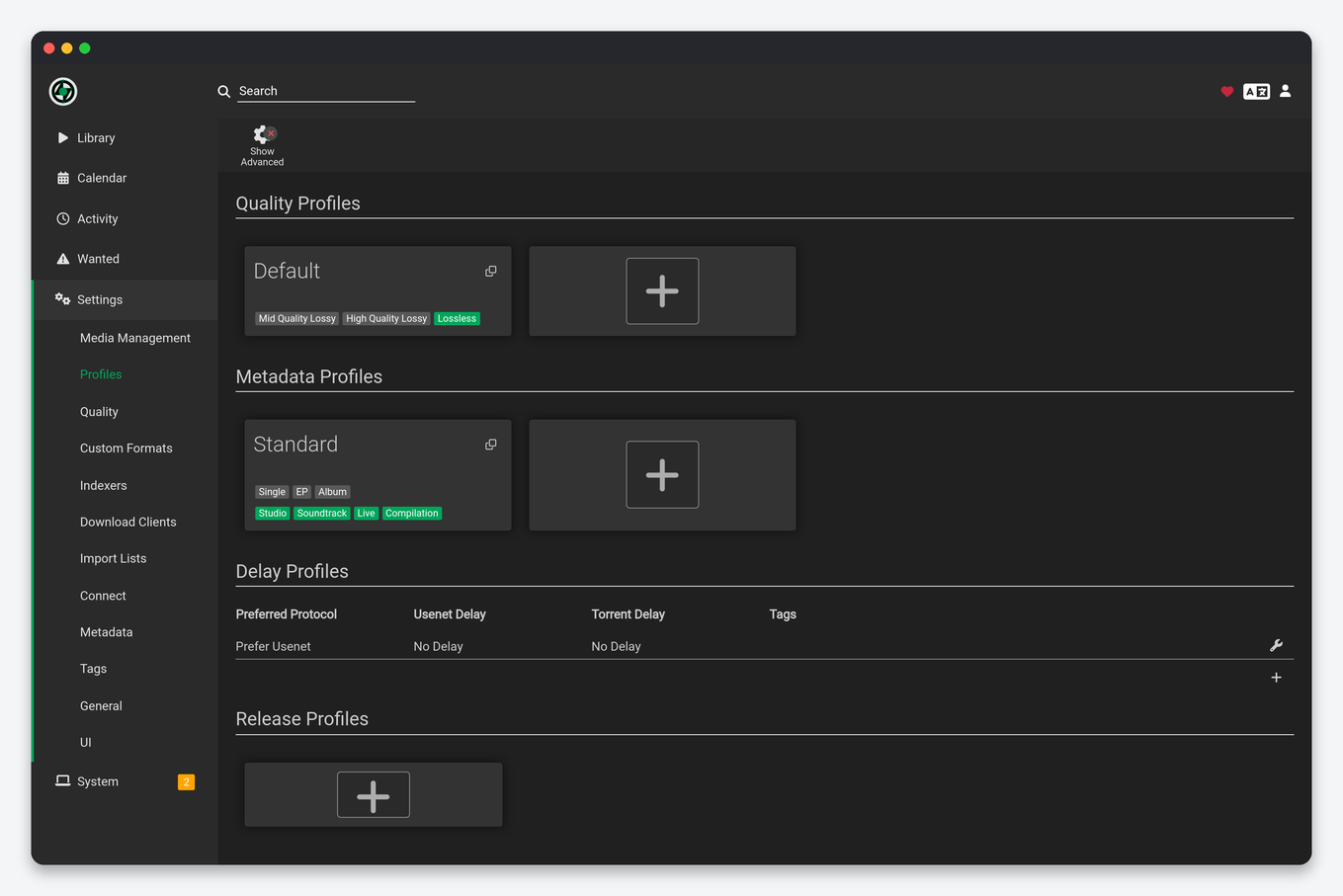 Lidarr Setup on a Seedbox 6 Lidarr Profiles settings on a seedbox: quality profiles, metadata profiles and delay profiles