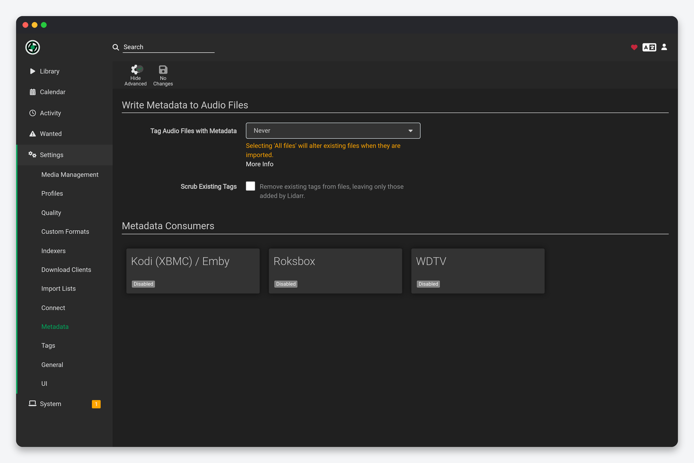Lidarr Settings Explained: Every Option, Tuned for a Seedbox 12 Lidarr Metadata settings: write tags to audio files and metadata consumers
