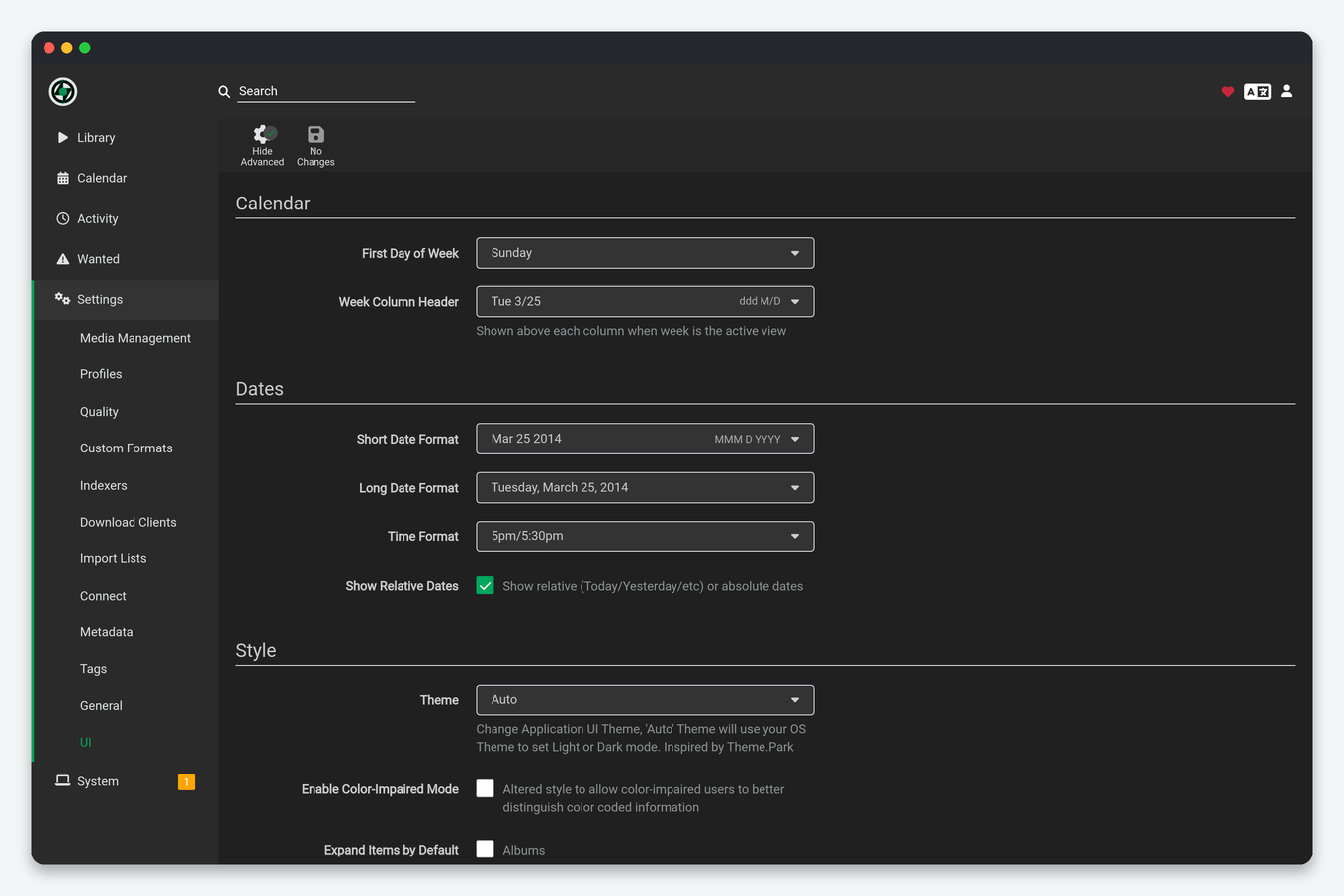 Lidarr Settings Explained: Every Option, Tuned for a Seedbox 14 Lidarr UI settings