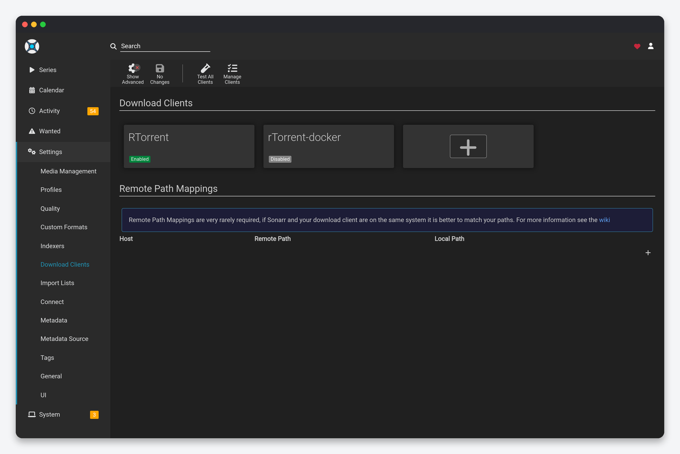 Remote Path Mapping Explained: Fix Sonarr and Radarr Import Errors 2 Sonarr Remote Path Mappings section under Settings Download Clients