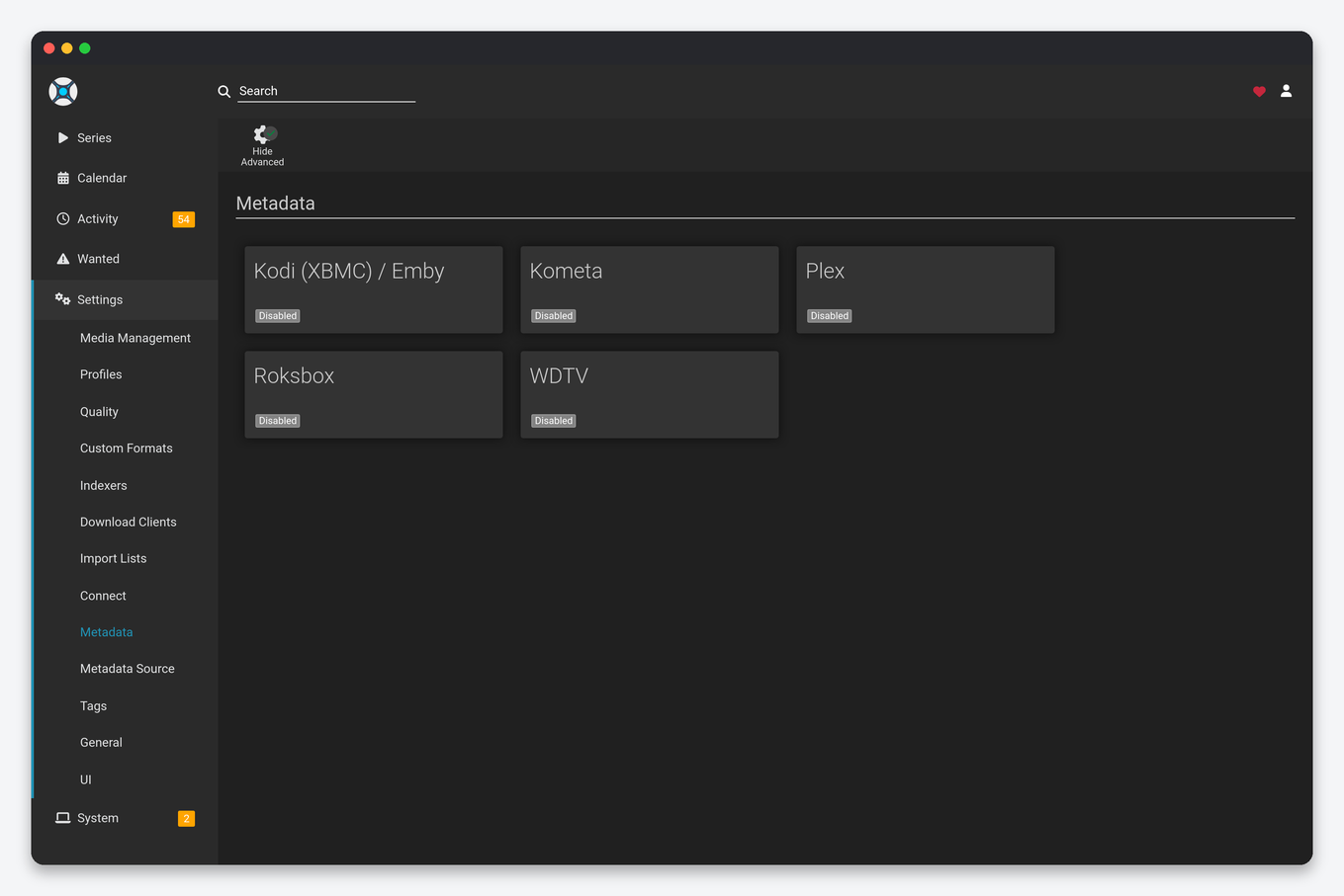 Sonarr Settings Explained: Every Option, Tuned for a Seedbox 15 Sonarr Metadata settings for Kodi, Roksbox and WDTV