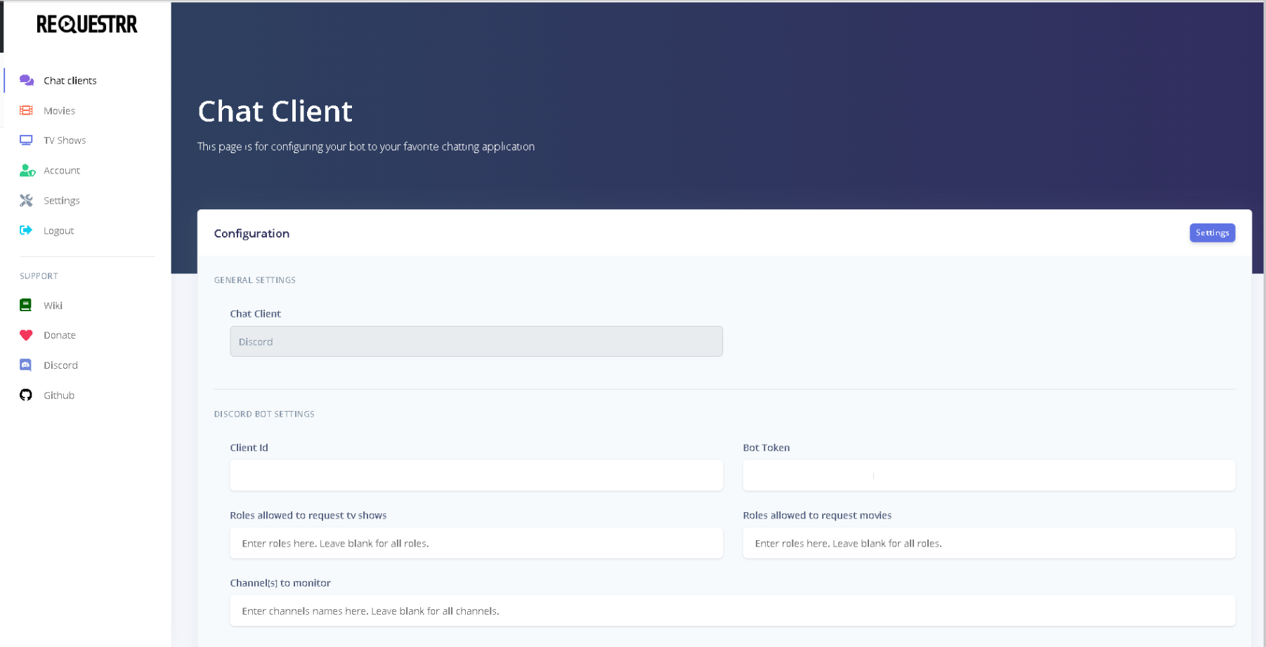 Requestrr Part 1 Setting Up The Discord Bot