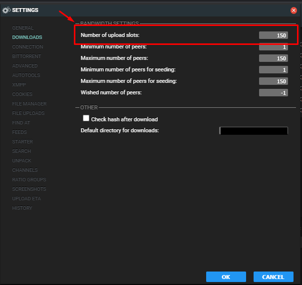 Guide To Increase Download And Upload Queues In Rutorrent