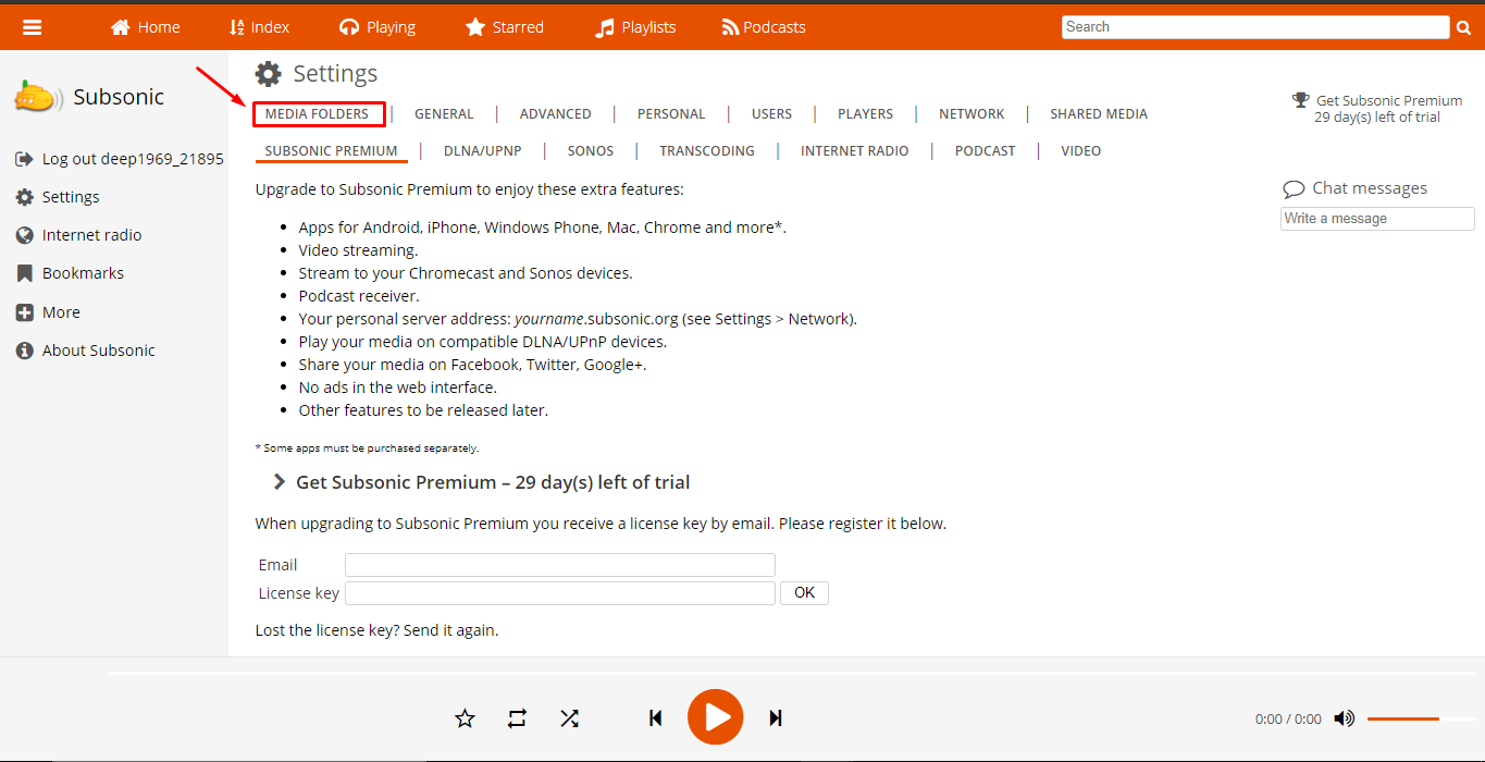 How To Use Subsonic With Your Evoseedbox