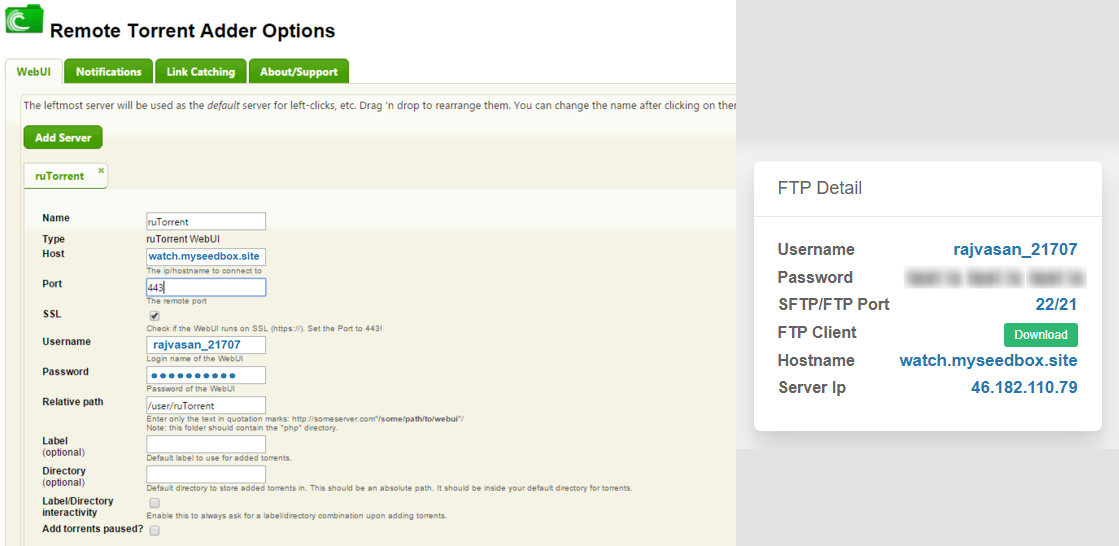 Chrome Remote Torrent Adder