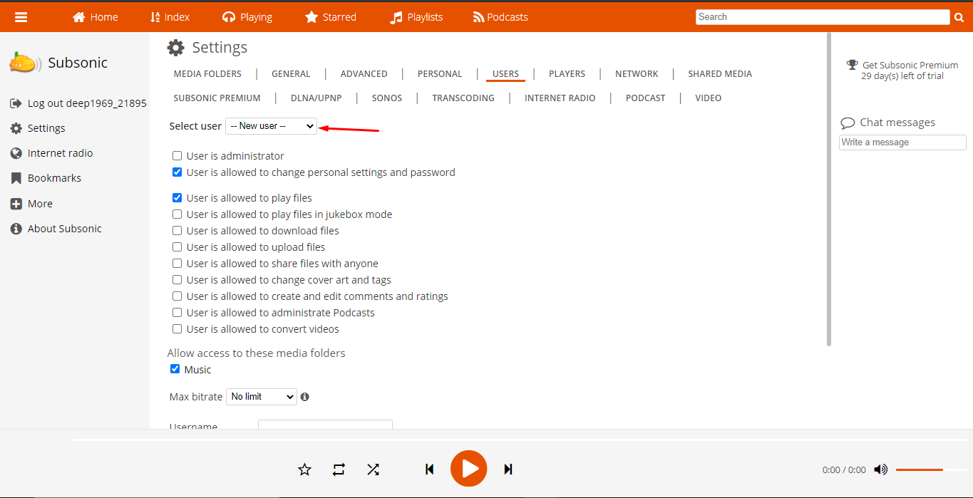 How To Use Subsonic With Your Evoseedbox