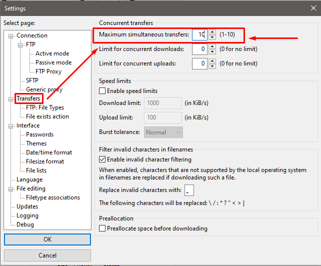 How To Get Maximum Transfer Speed Using Ftp In Filezilla