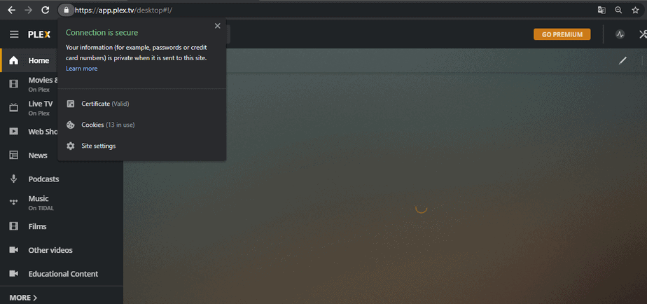 How To Use Secure Server Connections In Plex
