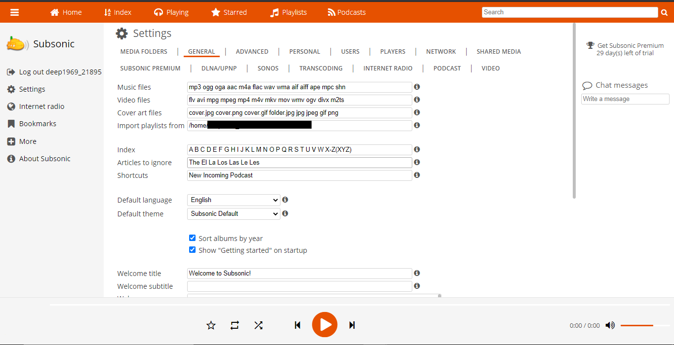 How To Use Subsonic With Your Evoseedbox