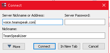 Setting Up Team Speak