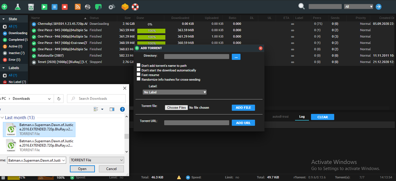 Rutorrent Getting Started