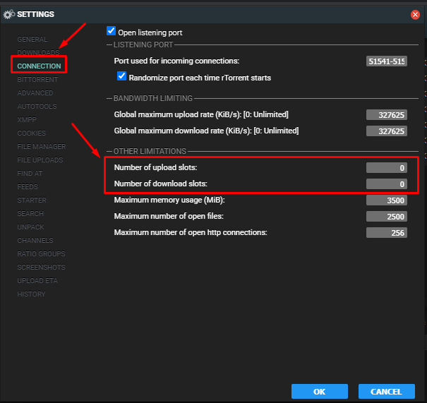 Guide To Increase Download And Upload Queues In Rutorrent