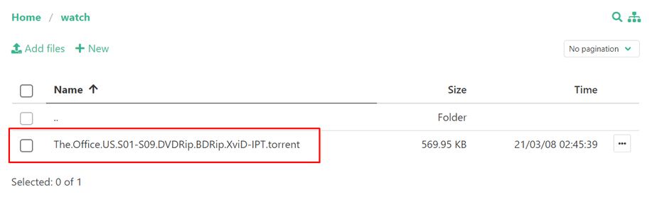 Using Watch Folderlarge Torrents