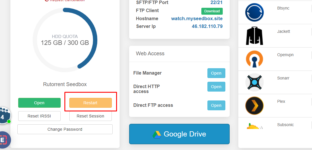 How To Restart Your Seedbox